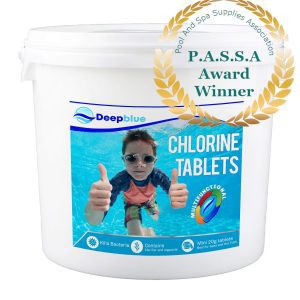 Deep Blue Pro - Multifunctional Mini 20g Chlorine Tablets 25kg Long lasting stabilised clarifier algae inhibitor