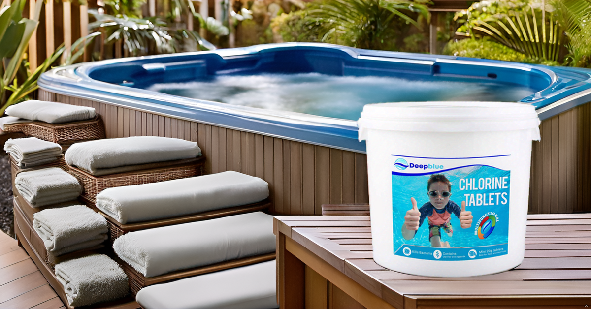 Deep Blue – Multifunctional Mini 20g hot tub Chlorine Tablets spa ...